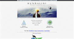 Desktop Screenshot of kundaliniresearch.org